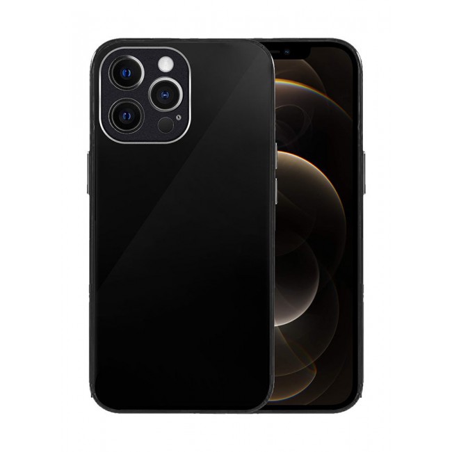MARGOUN Electroplated Case Cover for Apple iPhone 12 Pro, Hard Glossy Case Camera Protection Shockproof Anti Fall Case - Black