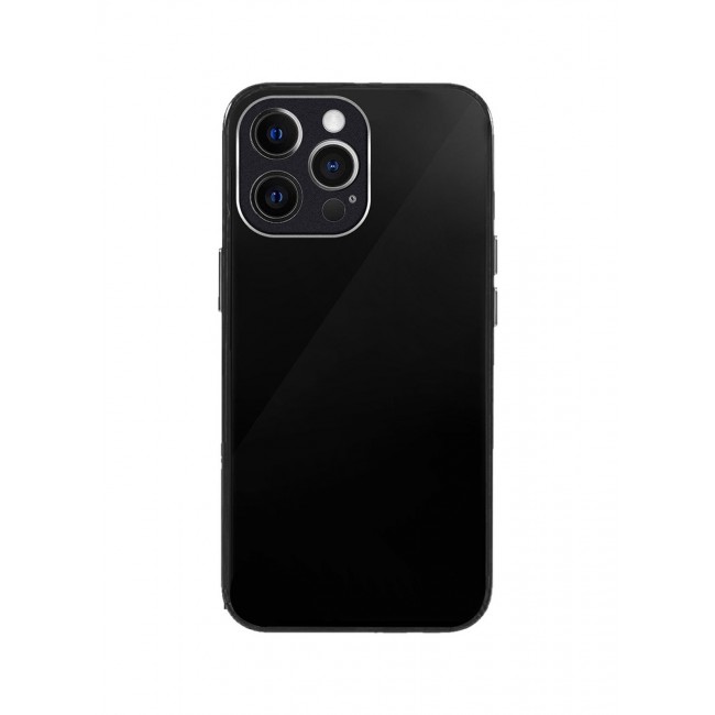 MARGOUN iPhone 12 Pro Max Electroplated Hard Glossy Case Camera Protection Shockproof Anti Fall Case Black