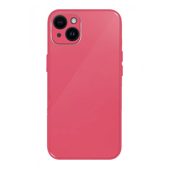 MARGOUN iPhone 14 Plus Electroplated Hard Glossy Case Camera Protection Shockproof Anti Fall Case Pink