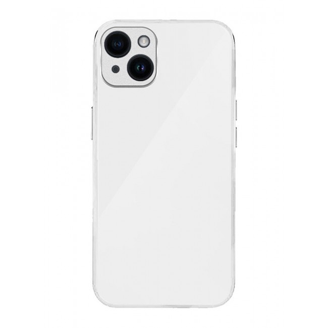 MARGOUN Electroplated Case Cover for Apple iPhone 14 Plus, Hard Glossy Case Camera Protection Shockproof Anti Fall Case - White