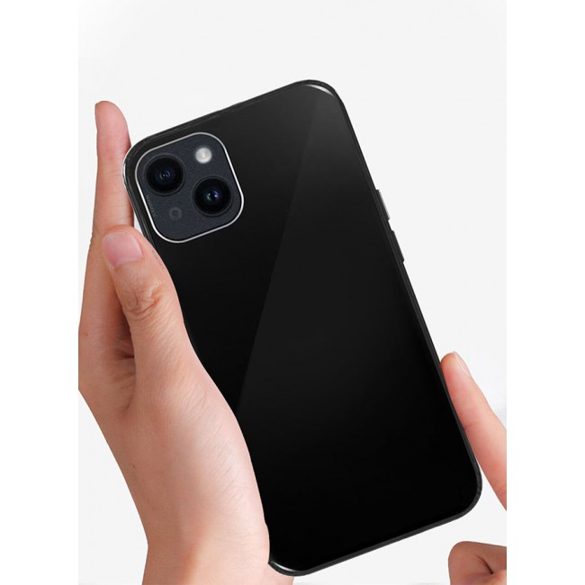 MARGOUN Electroplated Magnetic Case Cover for Apple iPhone 14 Plus, Protective Case Fashionable Full Covered Shockproof Phone Cover With Magnetic Ring - Black