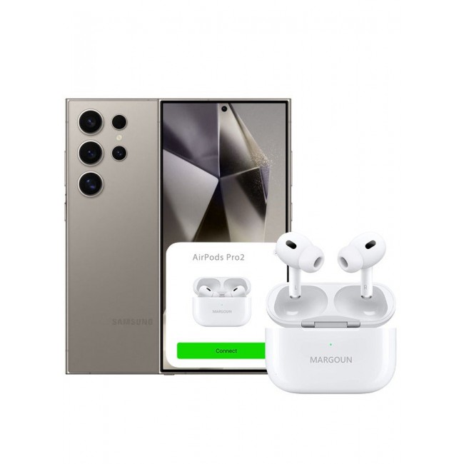 MARGOUN Samsung Galaxy S24 Ultra Bluetooth Headphones With Charging Case Wireless Earbuds Pro 2 Bluetooth Sport In-Ear Headphones Hi-Fi Stereo Sound Noise Reduction White