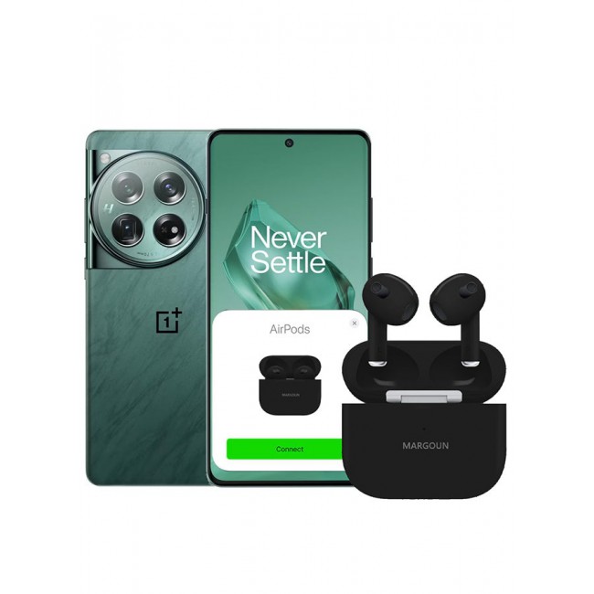 MARGOUN OnePlus 12 Bluetooth Headphones With Charging Case Wireless Earbuds 3Rd Generation Bluetooth Sport In-Ear Headphones Hi-Fi Stereo Sound Noise Reduction Black