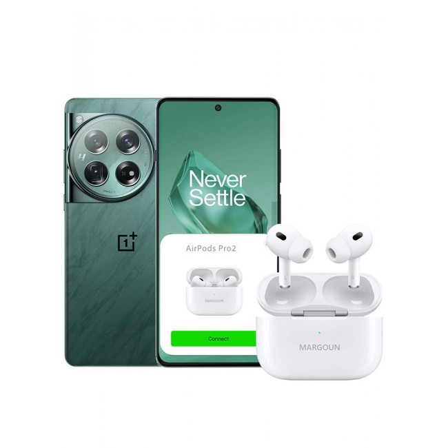 MARGOUN OnePlus 12 Bluetooth Headphones With Charging Case Wireless Earbuds Pro 2 Bluetooth Sport In-Ear Headphones Hi-Fi Stereo Sound Noise Reduction White