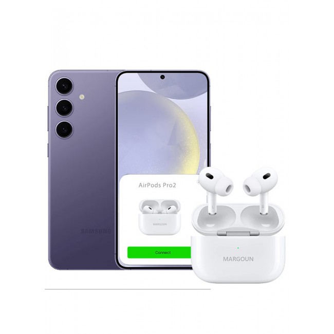 MARGOUN Samsung Galaxy S24 Plus Bluetooth Headphones With Charging Case Wireless Earbuds Pro 2 Bluetooth Sport In-Ear Headphones Hi-Fi Stereo Sound Noise Reduction White