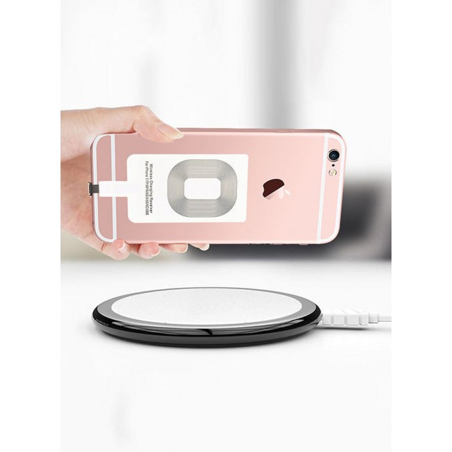 MARGOUN iPhone 6s Wireless Charging Receiver 5V 800mAh Wireless Charger Adapter Plug And Play Fast Charging Qi Receiver White