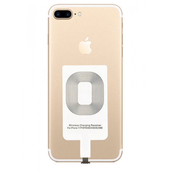 MARGOUN iPhone 7 Plus Wireless Charging Receiver 5V 800mAh Wireless Charger Adapter Plug And Play Fast Charging Qi Receiver White