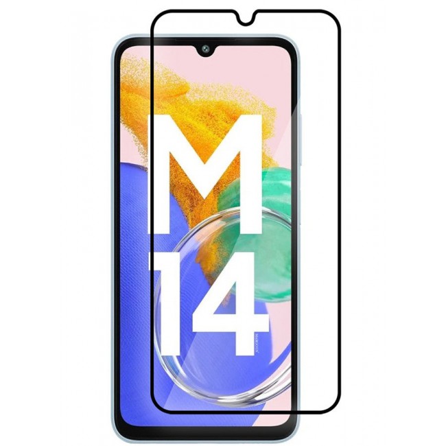 MARGOUN Samsung Galaxy M14 5G Screen Protector Full Coverage Screen Protector Clear Anti-Bubble Shield Tempered Glass Screen Protector Clear