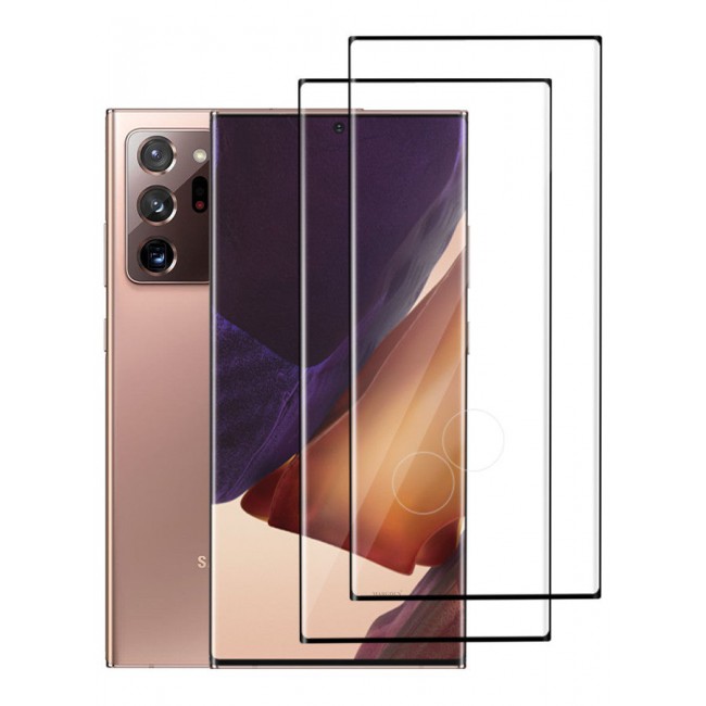 MARGOUN 2 Pack for Samsung Galaxy Note20 Ultra 5G Tempered Glass Screen Protector Anti-Scratch Case Friendly HD Clear Protective Film Clear