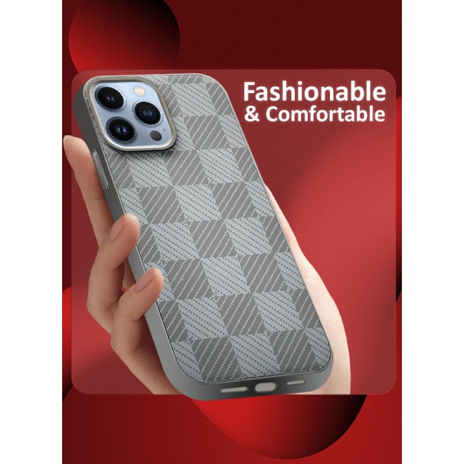 MARGOUN Case Cover For iPhone 13 Pro Max And Screen Protector 2024 New Pattern Aramid Carbon Fiber Phone Case Slim And Light Design MIX4