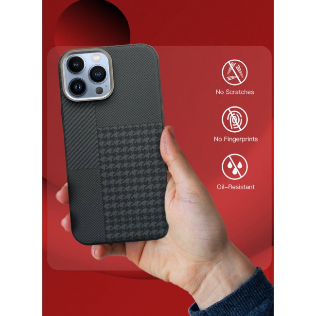 MARGOUN For iPhone 13 Pro Max Case Cover 2024 New Pattern Aramid Carbon Fiber Phone Case Slim And Light Design MIX1
