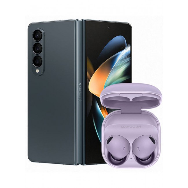 MARGOUN [Buds 2 Pro] True Wireless Bluetooth Headphones Compatible with Samsung Galaxy Z Fold4,Noise Cancelling ,Hi Fi Sound ,Comfort Fit ,HD Voice Bora Purple