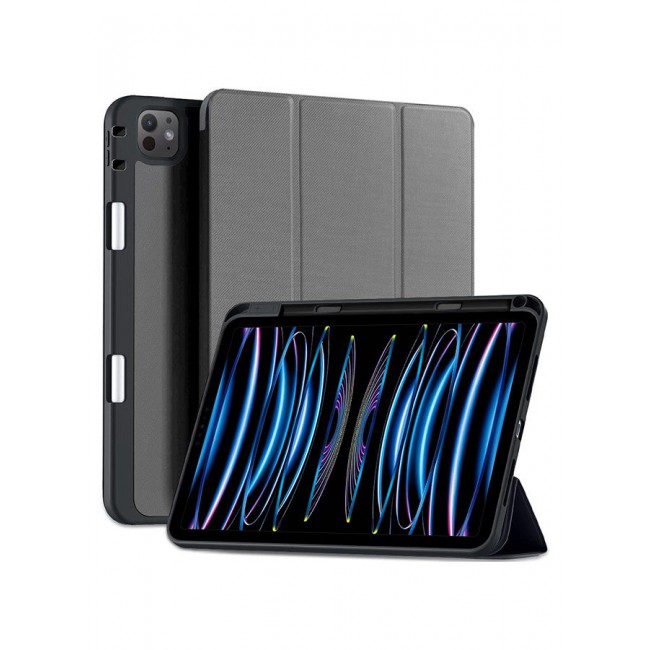 MARGOUN Case for iPad Air 11-inch M4/M3/M2 (2026/2025/2024), iPad Air 5/4 (2022/2020 5th/4th Generation 10.9-inch) with Pencil Holder, Slim Tablet Cover with Soft TPU Back, Auto Wake/Sleep - Grey