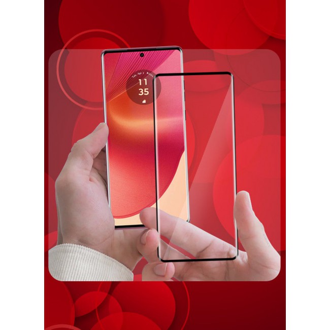 MARGOUN (for Motorola Edge 50 Fusion) Screen Protector Transparent Soft Protective Tempered Glass High Sensitivity Clear HD Screen Protector Clear