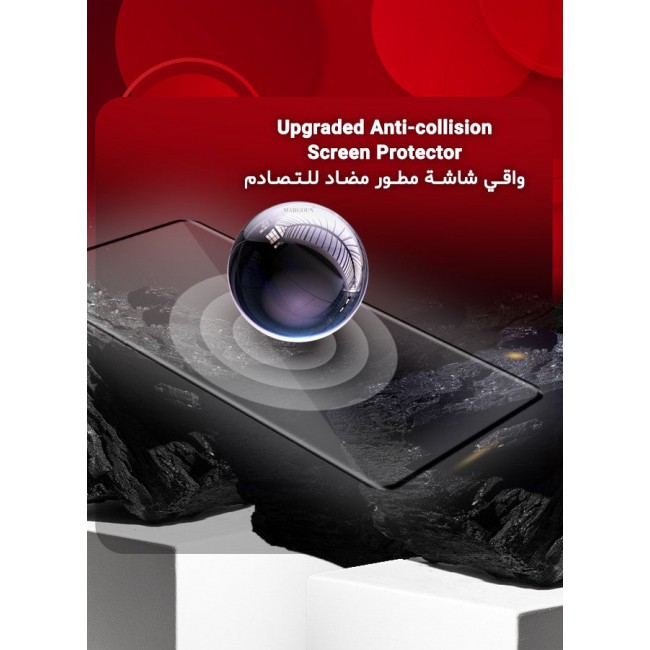 MARGOUN (for Motorola Edge 50 Fusion) Screen Protector Transparent Soft Protective Tempered Glass High Sensitivity Clear HD Screen Protector Clear