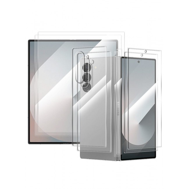MARGOUN (for Samsung Galaxy Z Fold 6 ) 2 Pack Screen Protector Transparent PET Soft Protective High Sensitivity Clear HD Screen Protector Clear