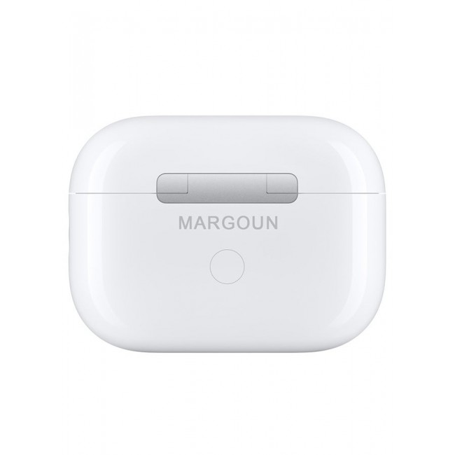MARGOUN (for Samsung Galaxy Z Fold 6) Pods Pro 2 Wireless Bluetooth Headphones With Digital Led Display Touch Screen Noise Cancelling With High Sound Quality White