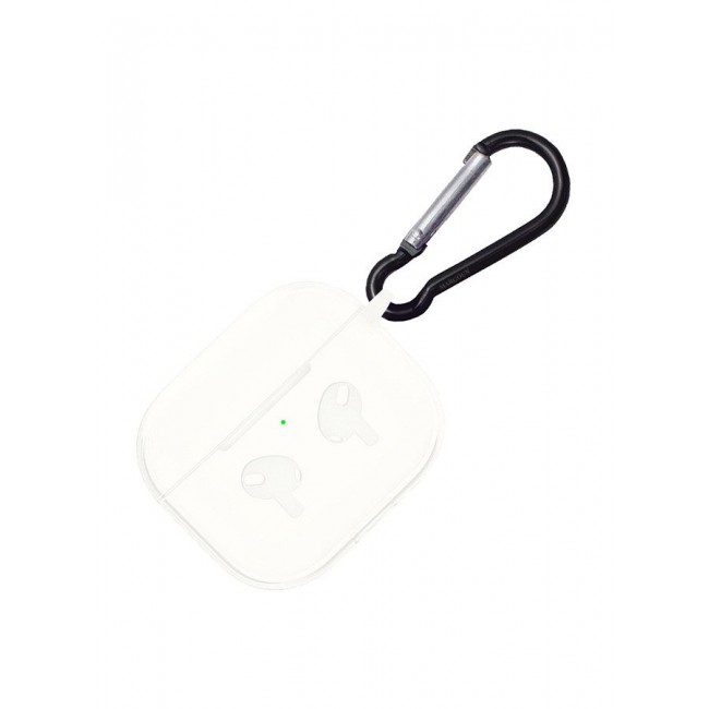 MARGOUN Soft Silicone Skin Case Cover with Keychain for AirPods 3rd Generation Charging Case Cover,Ultrathin Thick Protective Case Milky