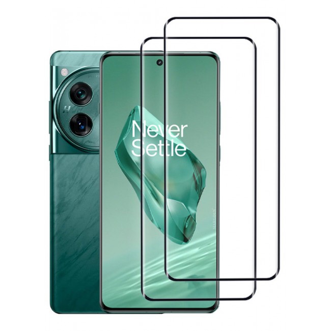 MARGOUN (for OnePlus 12) 2 Pack Screen Protector Tempered Glass Anti-Scratch 3D Screen Protector Case Friendly HD Clear Protective Film Clear