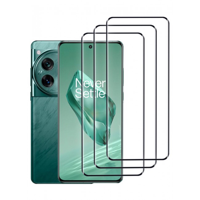 MARGOUN (for OnePlus 12) 3 Pack Screen Protector Tempered Glass Anti-Scratch 3D Screen Protector Case Friendly HD Clear Protective Film Clear