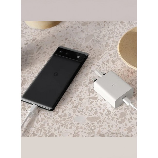 Google 30W USB-C Charger Compatible with Google Products and Other USB-C Devices Fast Charging Pixel Phone Charger White