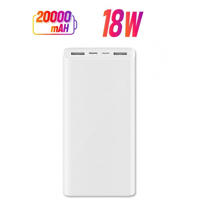MARGOUN 20000 mAh Power Bank Portable Charger,18W High Capacity, External Battery Pack Compatible with Smart Devices White