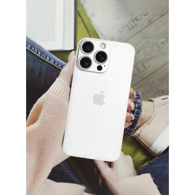 MARGOUN ( for iPhone 16 Pro ) Case Cover Air Skin Series Back Cover Sturdy Durable Thin Case Drop Protection Cover Clear White