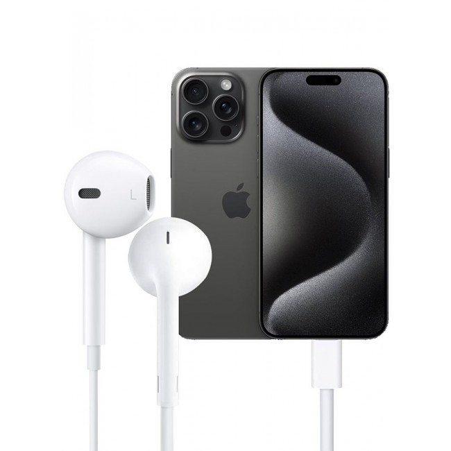MARGOUN ( for iPhone 16 Pro ) Wired Headphone For Apple Type C Wired iPhone Headphones In-Ear Earbuds Built-in Microphone and Volume Control White