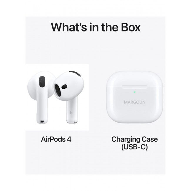 MARGOUN Premium Wireless Earbuds with ANC and 30-Hour Battery Life for Apple iPhone 16 Pro - White-1