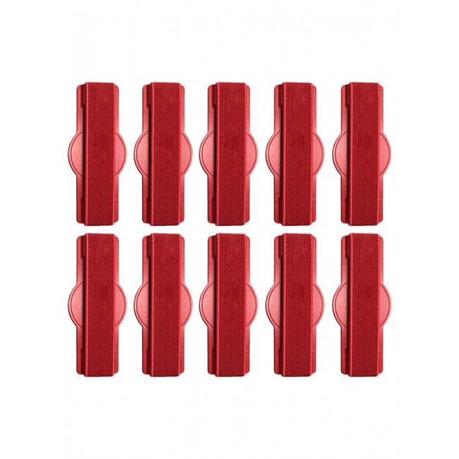 MARGOUN 10Pakcs, Finger Grip Phone Holder - Compact and Ergonomic Design Anti Slip Mobile Phone Back Grip Holder Red