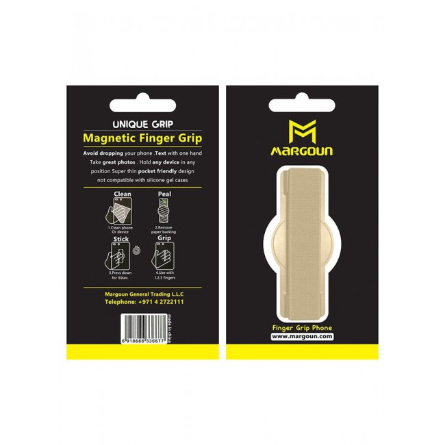 MARGOUN 10Pakcs, Finger Grip Phone Holder - Compact and Ergonomic Design Anti Slip Mobile Phone Back Grip Holder Red Gold