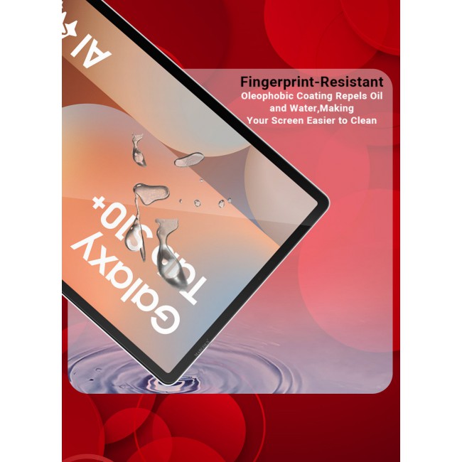 MARGOUN (for Samsung Galaxy S10 Plus Tab) Premium Screen Protector Full Coverage, Scratch-Resistant Anti Bubble Clear