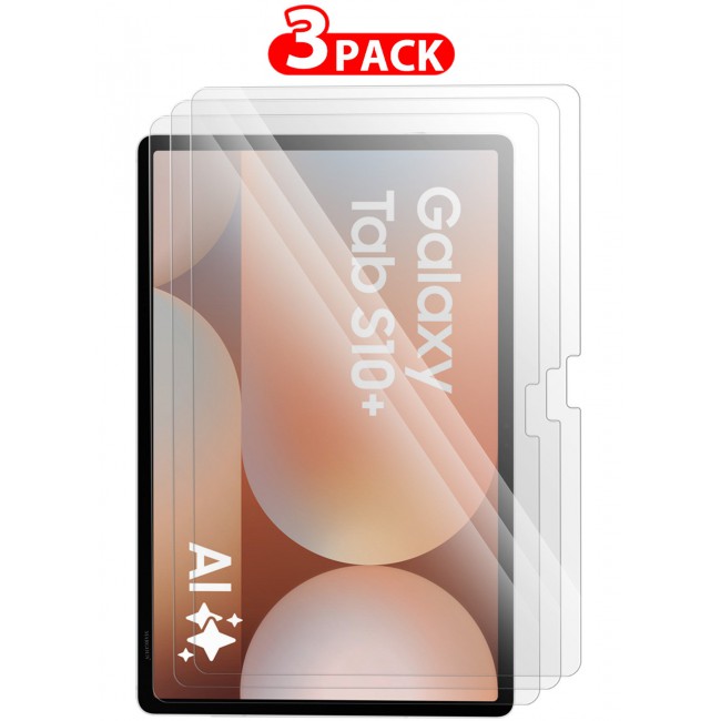 MARGOUN (for Samsung Galaxy S10 Plus Tab) 3Packs Premium Screen Protector Full Coverage, Scratch-Resistant Anti Bubble Clear