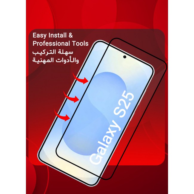 MARGOUN (for Samsung Galaxy S25 Tab) Premium Screen Protector Full Coverage, Scratch-Resistant Anti Bubble - Side Clear