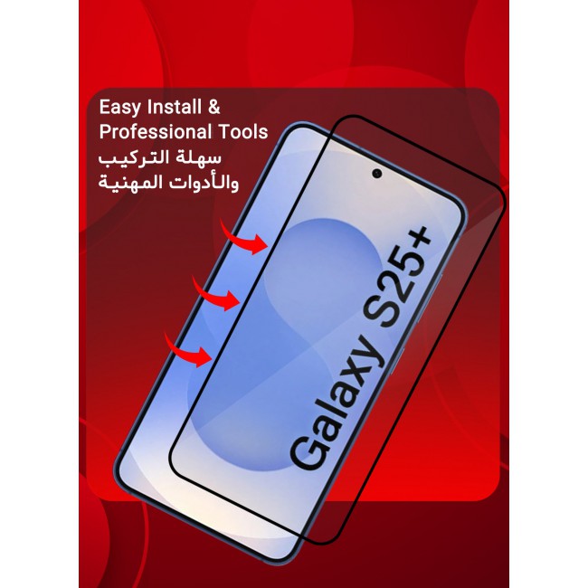 MARGOUN (for Samsung Galaxy S25 Plus Tab) Premium Screen Protector Full Coverage, Scratch-Resistant Anti Bubble - Side Clear