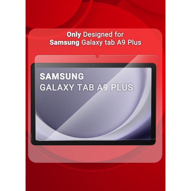 MARGOUN (for Samsung Galaxy Tab A9 Plus) 2Packs Premium Screen Protector Full Coverage, Scratch-Resistant Anti Bubble Clear