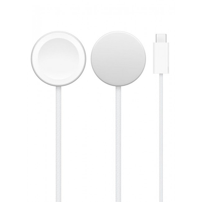 MARGOUN Magnetic Charging Cable for Apple Watch 1m with Adapter, USB-C Fast Wireless Charger, Compatible with iWatch Series 1-10, Ultra 2, SE White-3