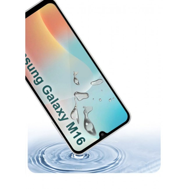 MARGOUN Samsung Galaxy M16 Screen Protector Full Coverage 9H Tempered Glass HD Clarity With Anti-Fingerprint And Edge-To-Edge Fit Side Black-1