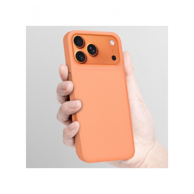 MARGOUN 2Packs Case Cover for iPhone 17 Pro Max, Air Skin Line Design Back Cover, Sturdy Durable Ultra-Thin Case, Drop Protection Cover Clear with 3D Screen Protector - Cosmic Orange-2