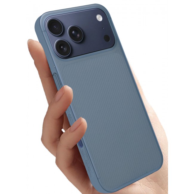 MARGOUN 2Packs Case Cover for iPhone 17 Pro Max, Air Skin Line Design Back Cover, Sturdy Durable Ultra-Thin Case, Drop Protection Cover Clear with 3D Screen Protector - Light Blue-2