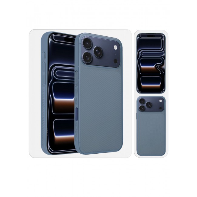 MARGOUN 2Packs Case Cover for iPhone 17 Pro Max, Air Skin Line Design Back Cover, Sturdy Durable Ultra-Thin Case, Drop Protection Cover Clear with 3D Screen Protector - Light Blue-2