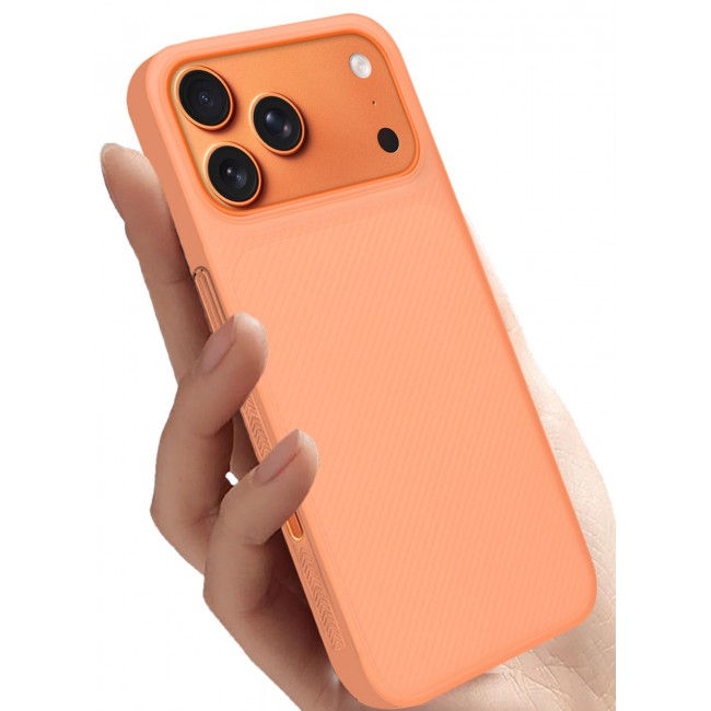MARGOUN 2Packs Case Cover for iPhone 17 Pro, Air Skin Line Design Back Cover, Sturdy Durable Ultra-Thin Case, Drop Protection Cover Clear with Privacy Screen Protector - Cosmic Orange-4