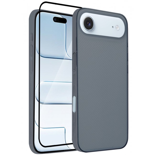 MARGOUN 2 Packs Case Cover for iPhone 17 Air - Sturdy Durable Ultra-Thin Case - Air Skin Line Design Back Cover - Drop Protection Cover Clear with 3D Screen Protector - Midnight Blue-2 Midnight Blue-2