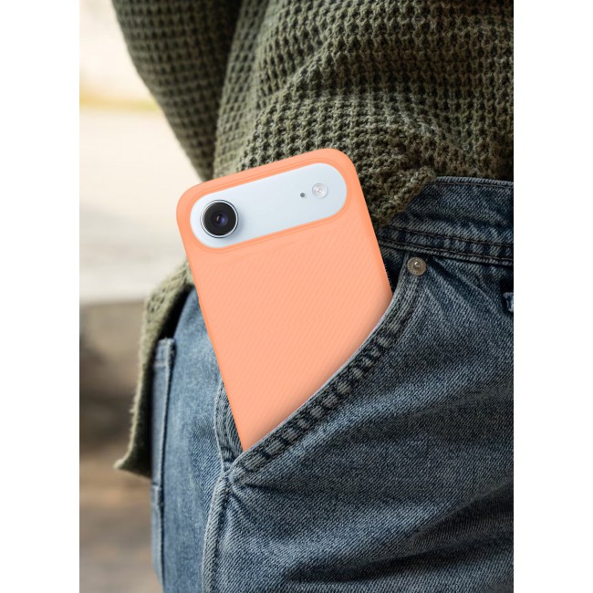 MARGOUN 2 Packs Case Cover for iPhone 17 Air - Sturdy Durable Ultra-Thin Case - Air Skin Line Design Transparent Back Cover - Drop Protection Cover with 3D Screen Protector - Cosmic Orange-2 Cosmic Orange-2