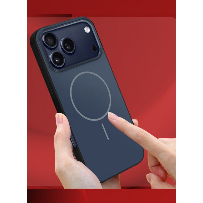 MARGOUN Slim Fit TPU Case for iPhone 17 Pro - Full Edge Protection Glossy Hard TPU Case Cover - Ultra Thin and Anti-Fingerprint - Dark Blue-1