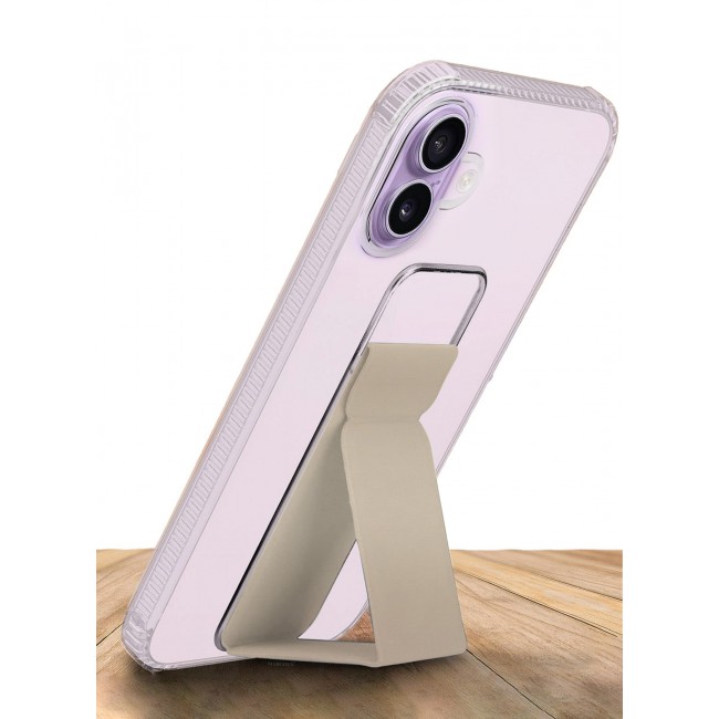 MARGOUN 2 Packs Finger Grip Clear Case Cover for iPhone 17- Kickstand Car Magnetic Holder Multi-function Protective Two-in-one Case with Privacy Screen Protector - Golden-4