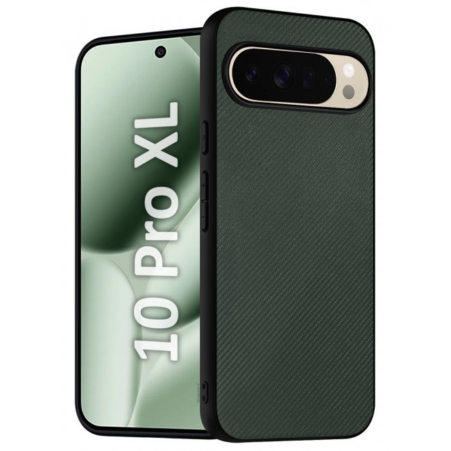 MARGOUN Premium Carbon-Laminated Case for Pixel 10 Pro XL - Anti-Shock - Ultra Slim - Green-1