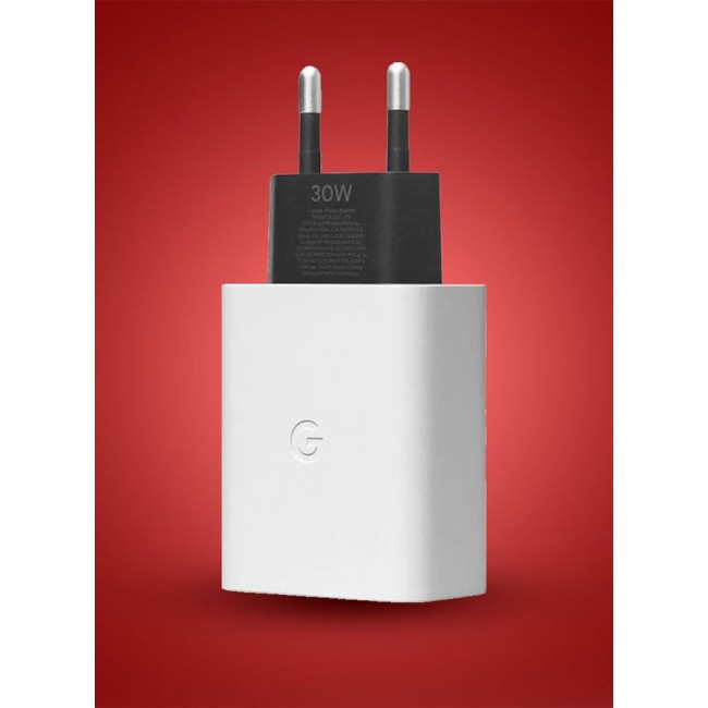 Google 30W USB C Fast 2 Pins Charger White