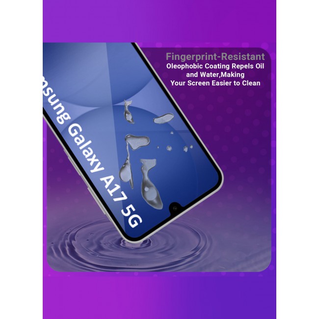 MARGOUN 2 Pieces 3D Tempered Glass Screen Protector for Samsung Galaxy A17 5G – 6GB RAM / 128GB Storage Clear-2