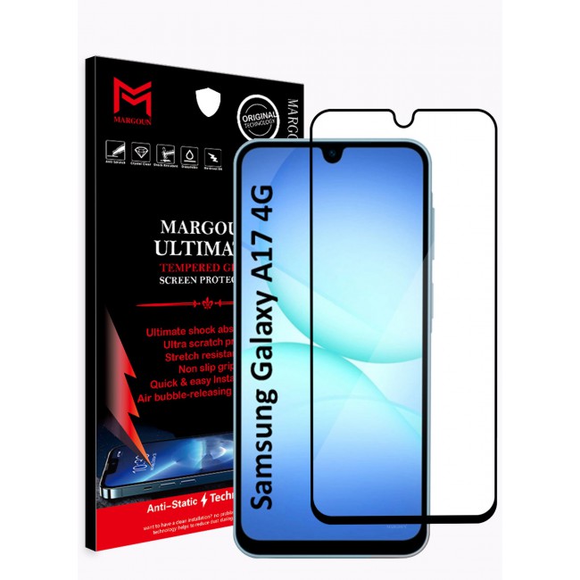 MARGOUN Full Coverage 3D Screen Protector for Samsung Galaxy A17 Dual SIM 4G – 6GB RAM / 128GB Storage Clear-1